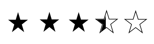 Image result for 3.5/5 stars